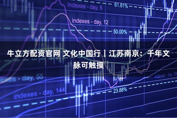 牛立方配资官网 文化中国行｜江苏南京：千年文脉可触摸